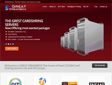 Tablet Screenshot of greatdreambox.com
